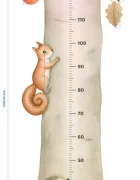 Promotional Print Metru de masurat copii Copacul cu bufnita autocolant textil Premium repozitionabil 47x142 cm