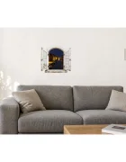 Promotional Print Sticker perete 3D Canal venetian autocolant textil Premium repozitionabil 51x47 cm