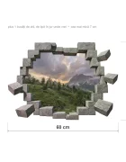Promotional Print Sticker perete 3D Dolomiti la asfintit autocolant textil Premium repozitionabil 60x42 cm