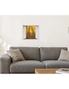 Promotional Print Sticker perete 3D Plopi de toamna autocolant textil Premium repozitionabil 56x47 cm