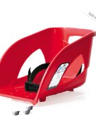 Prosperplast Sanie Bullet Control rosie cu scaun ergonomic pentru copii volan pentru controlul directiei sina alunecare din otel 102.5x40x45cm