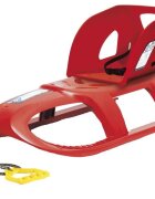 Prosperplast Sanie Bullet cu scaun ergonomic pentru copii rosie centura de siguranta sina alunecare din otel 102.5x40x23cm