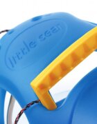 Prosperplast Sanie Little Seal albastra copii si adulti usoara robusta cu sina alunecare din otel 86x46x25 cm