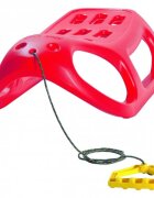 Prosperplast Sanie Little Seal rosie copii si adulti usoara robusta cu sina alunecare din otel 86x46x25 cm