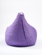 Pufrelax Fotoliu beanbag pentru copii 4-14 ani nirvana light panama mov umplut cu perle polistiren