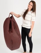 Pufrelax Fotoliu beanbag ralaxo teteron cappuccino umplut cu perle polistiren