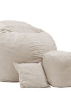 Pufrelax Fotoliu king size otoman perna decorativa rainy day umplut cu fulgi de burete memory mix