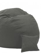 Pufrelax Fotoliu king size perna decorativa moon grey umplut cu fulgi de burete memory mix