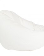 Pufrelax Fotoliu mare nirvana gigant white umplut cu perle polistiren beanbag para marca