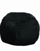 Pufrelax Fotoliu matusalem black velvet umplut cu fulgi de burete memory mix