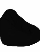 Pufrelax Fotoliu mediu nirvana grande black piele eco umplut cu perle polistiren beanbag marca