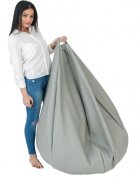 Pufrelax Fotoliu mediu nirvana grande galben piele eco umplut cu perle polistiren beanbag marca