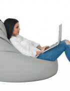Pufrelax Fotoliu mediu nirvana grande galben piele eco umplut cu perle polistiren beanbag marca