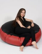 Pufrelax Fotoliu mediu relax xl neon orange pretabil si la exterior umplut cu perle polistiren