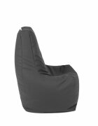 Pufrelax Fotoliu mediu sunlounger dark grey umplut cu perle polistiren marca