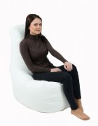 Pufrelax Fotoliu mediu sunlounger evo alb umplut cu perle polistiren marca