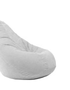 Pufrelax Fotoliu mic copii 4-14 ani nirvana light agora grey husa detasabila umplut cu perle polistiren