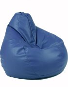 Pufrelax Fotoliu mic copii 4-14 ani nirvana light bleumarin umplut cu perle polistiren