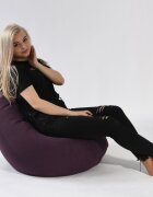 Pufrelax Fotoliu mic copii 4-14 ani nirvana light fancy purple husa detasabila umplut cu perle polistiren