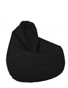 Pufrelax Fotoliu mic copii 4-14 ani nirvana light teteron black husa detasabila umplut cu perle polistiren