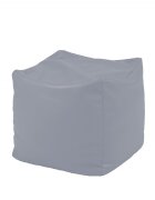 Pufrelax Fotoliu mic taburet cub Panama Grey pretabil si la exterior umplut cu perle polistiren