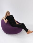 Pufrelax Fotoliu nirvana grande mulberry cu husa detasabila textila umplut cu perle polistiren