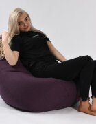 Pufrelax Fotoliu nirvana hobbit fancy purple cu husa detasabila textila umplut cu perle polistiren
