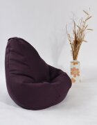 Pufrelax Fotoliu nirvana hobbit fancy purple cu husa detasabila textila umplut cu perle polistiren