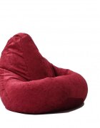 Pufrelax Fotoliu nirvana hobbit sour cherry cu husa detasabila textila umplut cu perle polistiren