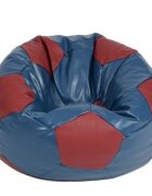Pufrelax Fotoliu pentru copii 3-10 ani minge telstar junior blue red umplut cu perle polistiren marca