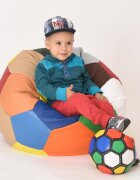 Pufrelax Fotoliu pentru copii 3-10 ani minge telstar junior france umplut cu perle polistiren marca