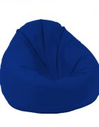 Pufrelax Fotoliu puf tip sac nirvana gigant teteron blue royal pretabil si la exterior umplut cu perle polistiren