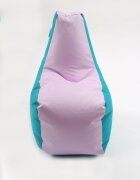 Pufrelax Fotoliu puf tip scaun pentru copii 2-8 ani sunlounger junior panama pink clouds umplut cu perle polistiren