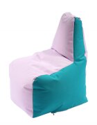 Pufrelax Fotoliu puf tip scaun pentru copii 2-8 ani sunlounger junior panama pink clouds umplut cu perle polistiren