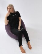 Pufrelax Fotoliu relaxo textil magnetic ink cu husa detasabila textila umplut cu perle polistiren
