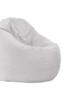 Pufrelax Fotoliu relaxo xl angora grey cu husa detasabila textila umplut cu perle polistiren
