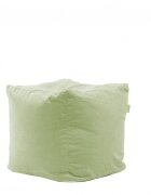 Pufrelax Fotoliu taburet cub gama Premium Light Olive cu husa detasabila textila umplut cu perle polistiren