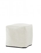 Pufrelax Fotoliu taburet cub Lovesack gama Premium Rustic cu husa detasabila textila umplut cu perle polistiren