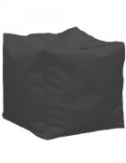 Pufrelax Fotoliu taburet cub xl dark grey gama premium pu umplut cu perle polistiren
