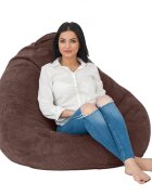 Pufrelax Fotoliu tip sac nirvana gigant smarald pretabil si la exterior umplut cu perle polistiren beanbag marca