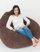 Pufrelax Fotoliu tip sac nirvana gigant smarald pretabil si la exterior umplut cu perle polistiren beanbag marca