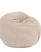 Pufrelax Fotoliu uf pentru copii 5-16 ani matusalem beige umplut cu fulgi de burete memory mix
