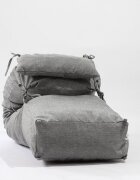 Pufrelax Fotoliu Yoga L + Perna Moon Grey Gama Premium umplut cu fulgi de burete memory mix