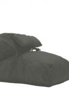 Pufrelax Fotoliu Yoga L + Perna Moon Grey Gama Premium umplut cu fulgi de burete memory mix