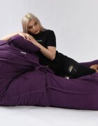 Pufrelax Fotoliu Yoga XL cu perna Mulberry Gama Premium Textil umplut cu fulgi de burete memory mix