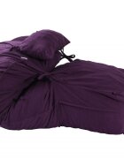 Pufrelax Fotoliu Yoga XL cu perna Mulberry Gama Premium Textil umplut cu fulgi de burete memory mix
