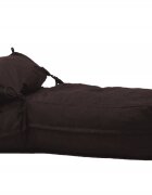 Pufrelax Fotoliu Yoga XL Dark Chocolate Gama Premium Textil umplut cu fulgi de burete memory mix