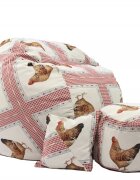 Pufrelax Set Fotoliu king size otoman perna decorativa henny umplut cu fulgi de burete memory mix