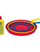 Pustefix Bubble Toys Jucarie baloane de sapun cu 2 inele 18 cm si 250 ml solutie baloane de sapun multi-bubbler