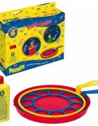 Pustefix Bubble Toys Jucarie baloane de sapun cu 2 inele 18 cm si 250 ml solutie baloane de sapun multi-bubbler